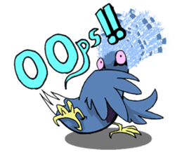 Victoria crowned pigeon sticker #9710901