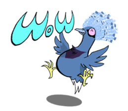 Victoria crowned pigeon sticker #9710903