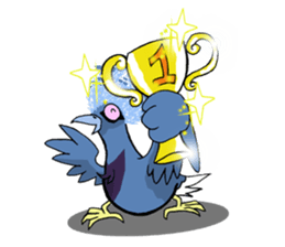 Victoria crowned pigeon sticker #9710907