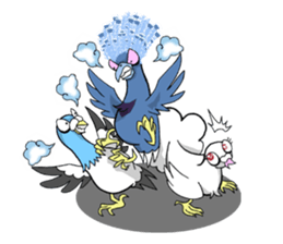 Victoria crowned pigeon sticker #9710911