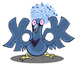 Victoria crowned pigeon sticker #9710912