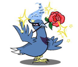 Victoria crowned pigeon sticker #9710913