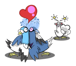 Victoria crowned pigeon sticker #9710916