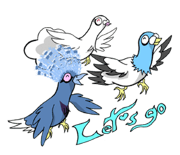 Victoria crowned pigeon sticker #9710917