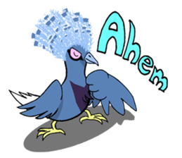 Victoria crowned pigeon sticker #9710918