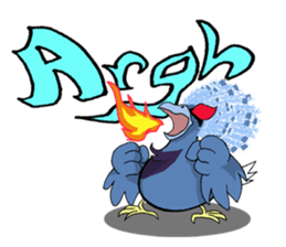 Victoria crowned pigeon sticker #9710919