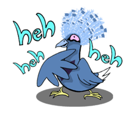 Victoria crowned pigeon sticker #9710923