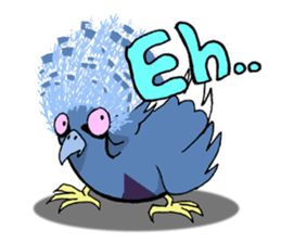 Victoria crowned pigeon sticker #9710924
