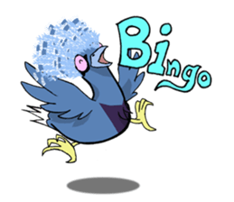 Victoria crowned pigeon sticker #9710925