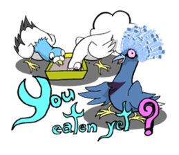 Victoria crowned pigeon sticker #9710926