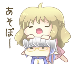 Scribble girls sticker #9711695