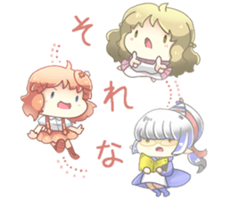 Scribble girls sticker #9711696