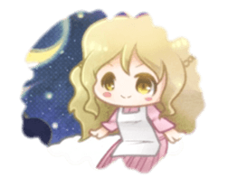 Scribble girls sticker #9711727