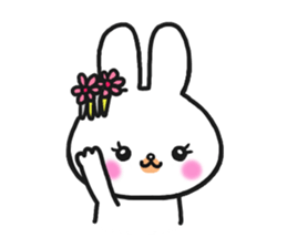 The rabbit which is a princess sticker #9712536