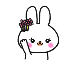 The rabbit which is a princess sticker #9712536