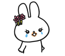 The rabbit which is a princess sticker #9712538