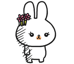 The rabbit which is a princess sticker #9712541
