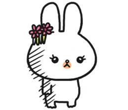 The rabbit which is a princess sticker #9712541