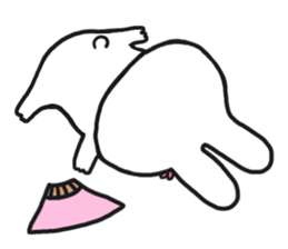 The rabbit which is a princess sticker #9712543