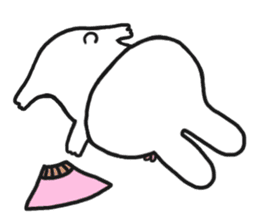 The rabbit which is a princess sticker #9712543