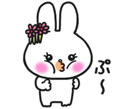 The rabbit which is a princess sticker #9712550