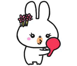 The rabbit which is a princess sticker #9712552