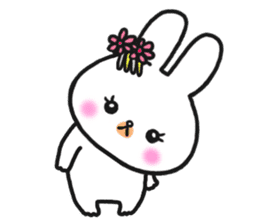 The rabbit which is a princess sticker #9712553