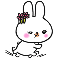 The rabbit which is a princess sticker #9712560