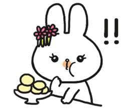 The rabbit which is a princess sticker #9712562