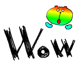 Iridescent bear2 sticker #9714128