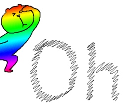 Iridescent bear2 sticker #9714129