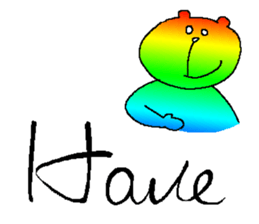 Iridescent bear2 sticker #9714132