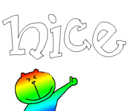 Iridescent bear2 sticker #9714134