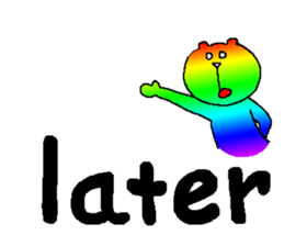 Iridescent bear2 sticker #9714141