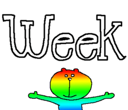 Iridescent bear2 sticker #9714145