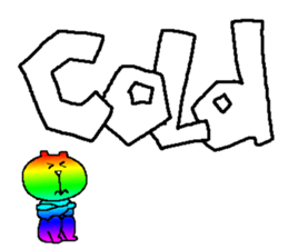 Iridescent bear2 sticker #9714149