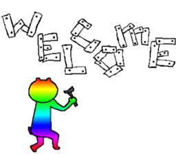 Iridescent bear2 sticker #9714159