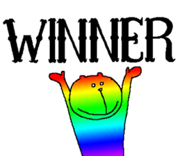 Iridescent bear2 sticker #9714166