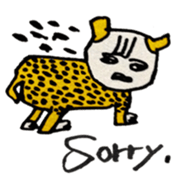 Colorful animals sticker sticker #9716057