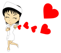 Nurse's conversation. sticker #9716342