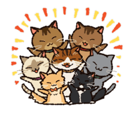7 cats Sticker sticker #9716909