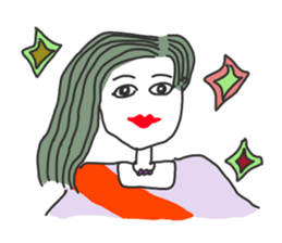 Ladies Sticker sticker #9717028