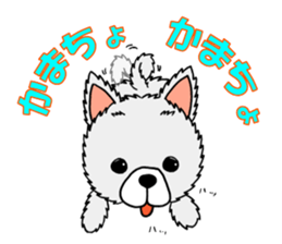 Sticker of pretty dog -pomeranian- sticker #9717475