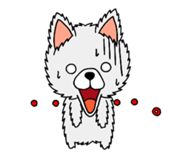 Sticker of pretty dog -pomeranian- sticker #9717476