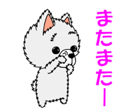 Sticker of pretty dog -pomeranian- sticker #9717478