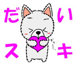 Sticker of pretty dog -pomeranian- sticker #9717484