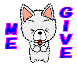 Sticker of pretty dog -pomeranian- sticker #9717489