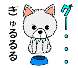 Sticker of pretty dog -pomeranian- sticker #9717507