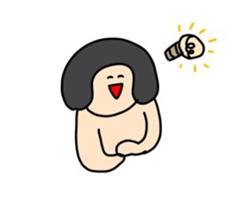 Mushroom head is enjoying sticker #9717787