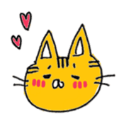 Graffiti Cat Face Sticker sticker #9719153